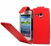 Samsung Galaxy S Duos S7562 Leather Flip Case - Red Samsung Galaxy S Duos S7562 Leather Flip Case - Red